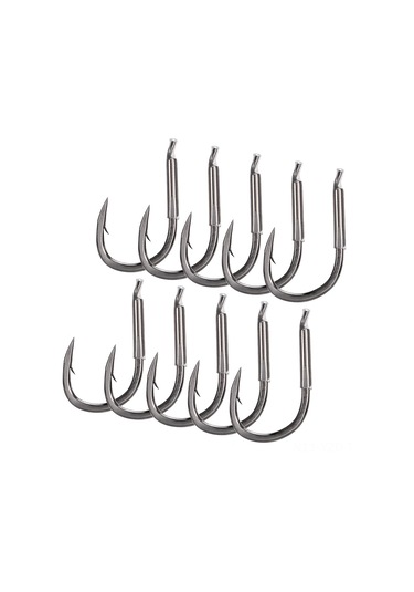 Yuntech01 10 Adet 16 Büyük Balık İçin Yüksek Karbon Çelik Oku Iğnesi - Keskin Uçlu, Dayanıklı, Zıplama Engeli, Deniz Balıkçılığı İçin