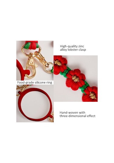 Stanley Su Bardağı Noel İçin El Tipi Halat Örme Askı Cbtx Kırmızı