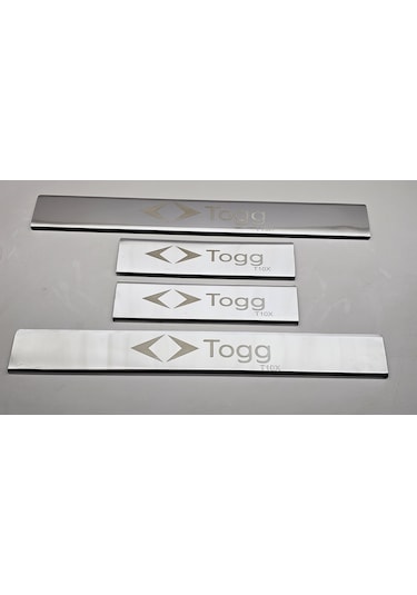 Togg T10x Krom Lazer Yazılı Kapı Eşiği