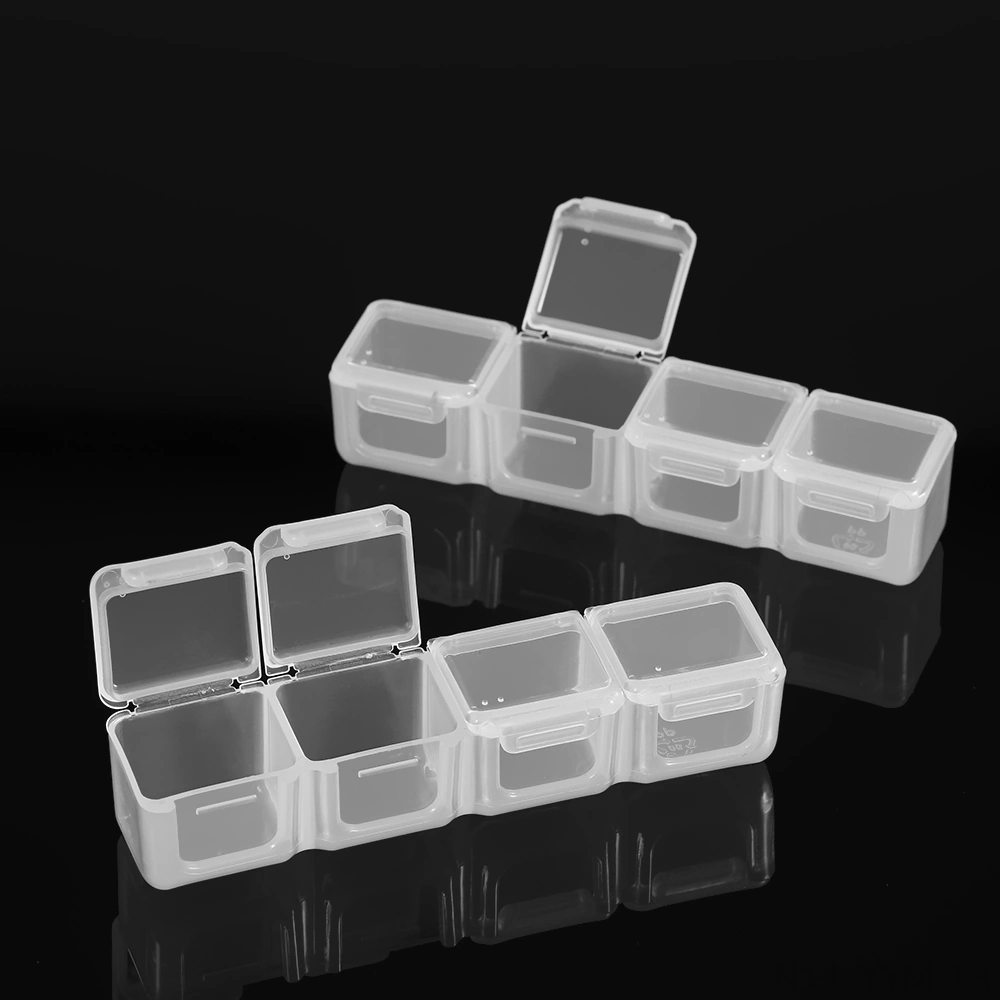 Geeksen 28 Bölmeli Şeffaf Manikür Alet Kutusu - Taşınabilir, Kırılmaya Dayanıklı Pp Malzeme, Ayrı Açılabilir Bölmelerle Çeşitli Aletleri Saklayın Diğer