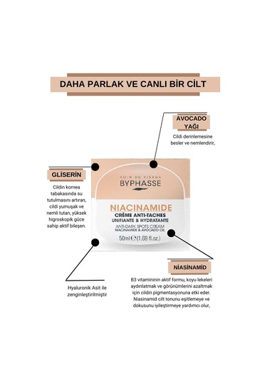 Byphasse Niacinamide Skin Booster Leke Karşıtı Krem 50 ML