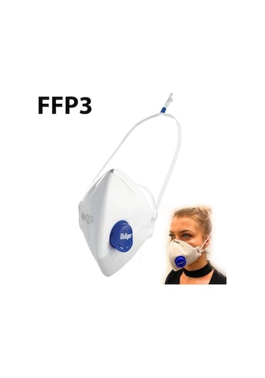 Drager 10Adet 1730V Ffp3 Maske N99 En Yüksek Koruyucu Model