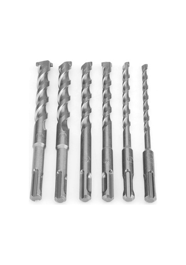 6 Parça Matkap Ucu, Elektrikli Çekiç Beton Matkap Ucu Seti, Krom