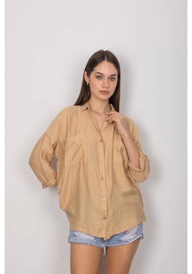 Cepli Salaş Gömlek T1010 Vizon