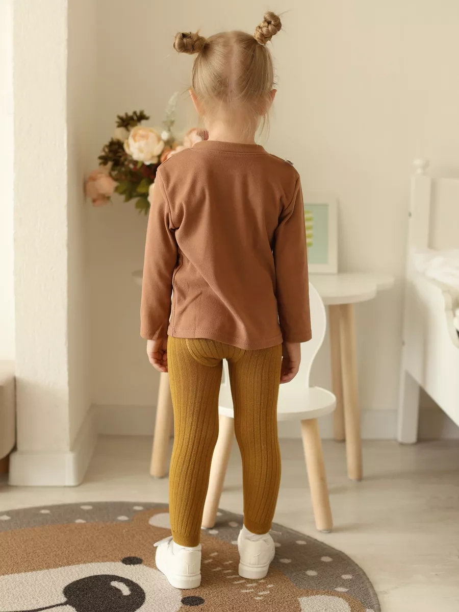 Liwen Kids Bebek İçin Uzun Kollu Çocuk Kazak Sweatshirt 179848729 Kahverengi