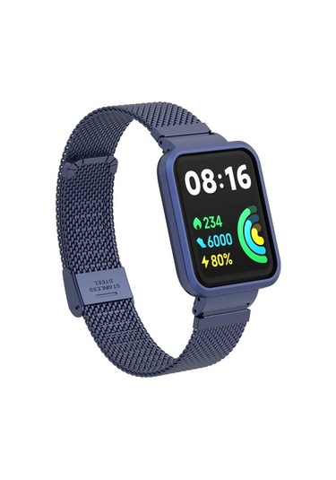Xiaomi Redmi Watch 2 Lite Uyumlu Krd-66 Metal Zore Kordon-gold