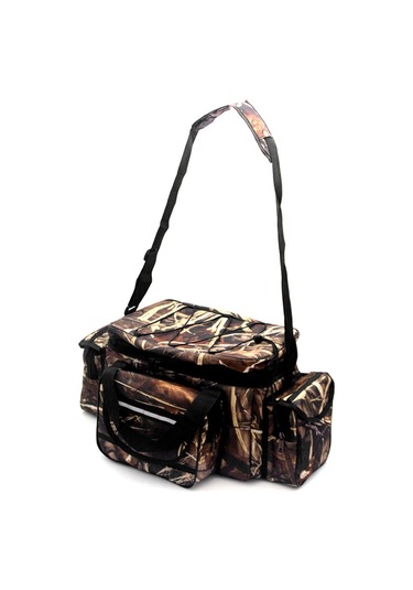 Büyük Kapasiteli Olta Takımı Çanta Su Geçirmez Olta-kamuflaj