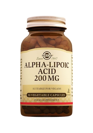 Solgar Alpha Lipoic Acid 200 MG 50 Kapsül