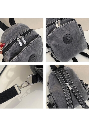 Arion Xy-628 Denim Kot Omuz Ve Sırt Çantası Mavi