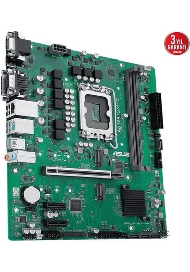 Asus Pro H810m-c Csm Ddr5 Hdmı-dp Typec Pcıe 5.0 1851p Matx Kurumsal Anakart