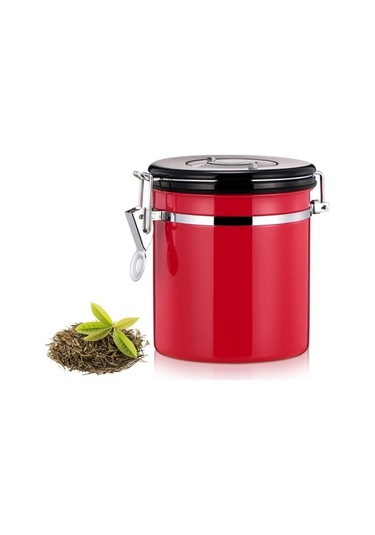 Dancemonkey 1200ml Paslanmaz Çelik Mühürlü Gıda Kahve Saklama Kabı, Küçük Boyutlu Tasarım 3 Izgara