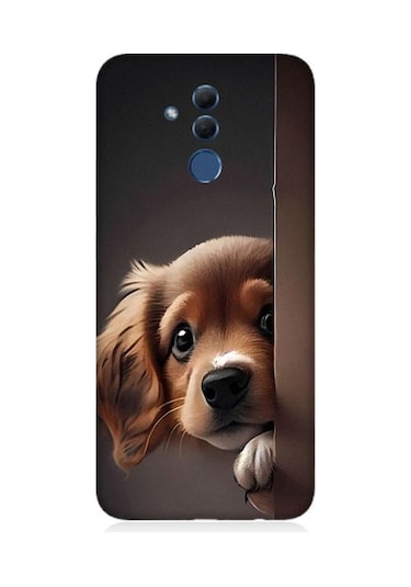Huawei Mate 20 Lite Uyumlu Yavru Sevimli Cute Köpek Desenli Silikon Kılıf