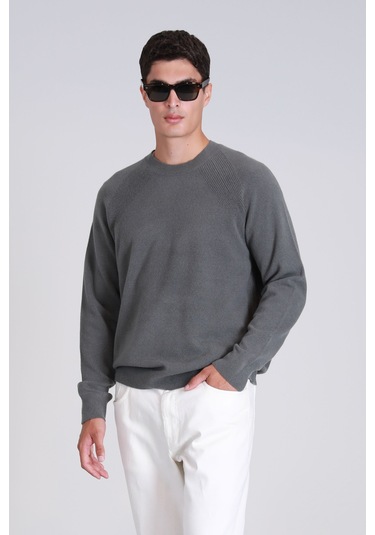 Lufian Moon Erkek Kazak Duman Yeşili Duman Yeşili 112090128100692 Duman Yeşili