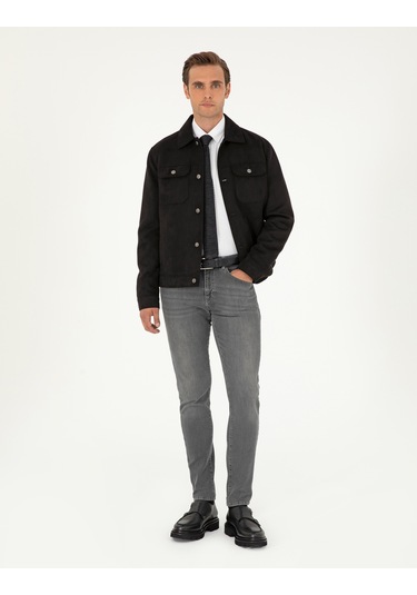 Pierre Cardin Erkek Siyah Deri Mont-kaban 50300520-001 Siyah