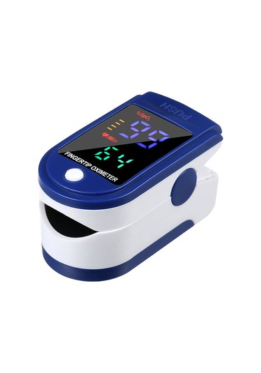 Vkemall Pulse Oksimetre Parmak Ucu Nabız Oksimetresi Kan Oksijen Doygunluğu Nabız Hızı Monitörü Çift Yön Mavi