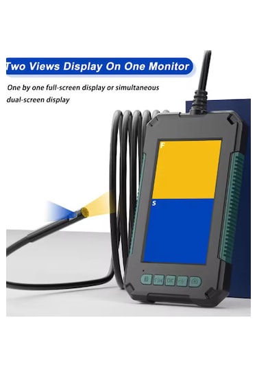 Nhr-19 Ekranlı Çift Kameralı 10 Mt Yılan Endoskop Hafıza Kart Des