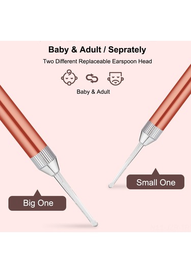 Geeroyoo Aile İçin Led Işıklı Kulak Temizleme Seti - Çocuk Ve Yetişkin Uygun, Alüminyum Ve Paslanmaz Çelik, Mavi, Pil Dahil Değil