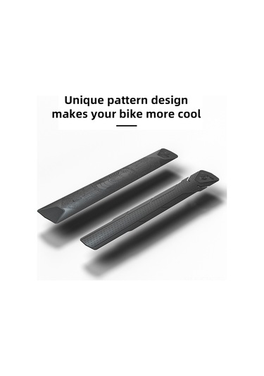 Fosenze Mountain Bike Yol Bisikleti Pvc Korumalı Sticker - Yılan Desenli Siyah Çerçeve Çarpma Engelleyici Koruma Bandı