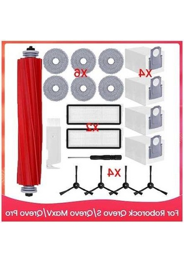 Flybuy Roborock Qrevo S Yedek Mop Bezi, Aksesuar Seti, Yüksek Kalite, Temizlik Aksesuarları