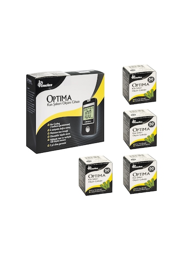 Optima Şeker Ölçüm Cihazı + 200 Strip