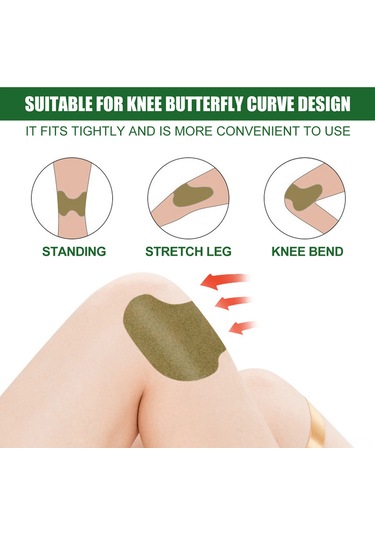 Mufunye Doğal Bileşenli Pelin Otu Diz Yaması - 12 Adet, Çok Amaçlı Kullanım İçin İdeal