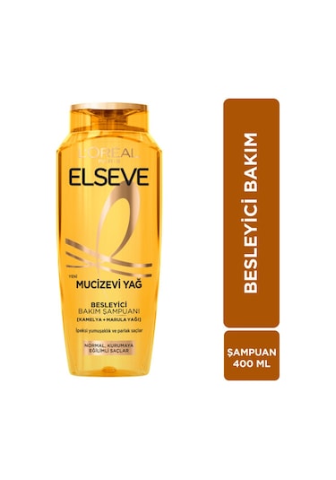 L'oréal Paris Elseve Mucizevi Yağ Besleyici Bakım Şampuanı 400 Ml Beyaz
