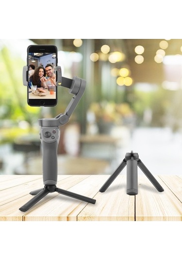 Createtech Alüminyum Montaj Tripod, Kaymaz Silikon Ped, Osmo Mobile 3 Tornavida Sabitleyici