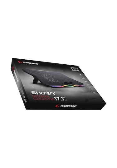 Rampage AD-RC8 Showy 15" - 17" RGB Tek Fanlı Notebook Soğutucu