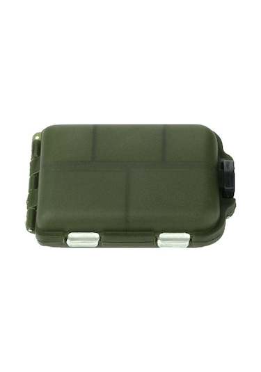 Bosphorusboutique02 Yeşil İlaç Organizatörü, Seyahat Tablet Kutusu, Hap Konteyneri, Kompakt Tutucu Yeşil