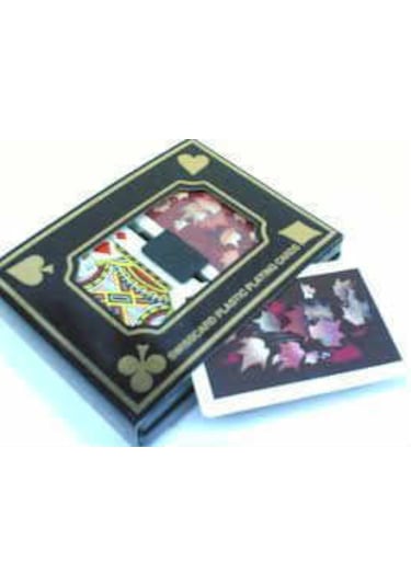 2 Deste Starcard Plastik Iskambil Oyun Kartı 2 Deste Bir Arada