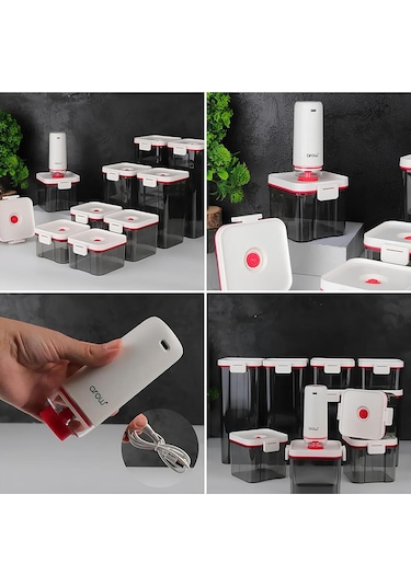 Gunes Zuccacıye 10 Parça Şarjlı Vakum Pompalı Akrilik Kavano