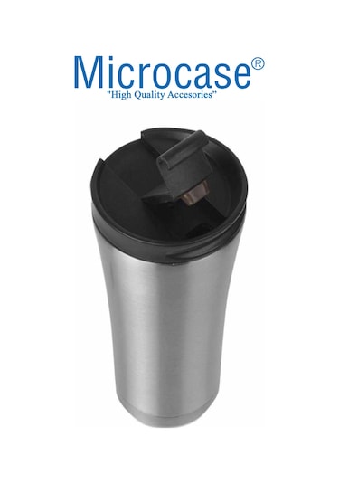Microcase AL3677 6 Saat Sıcak Soğuk Tutan Paslanmaz Çelik Termos 500 ML Gümüş