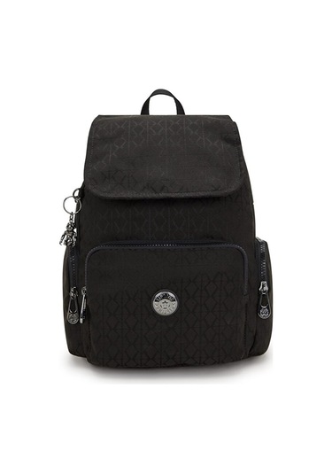 Kıplıng City Zip S Küçük Boy Sırt Çantası Siyah Black Sıgnature Jq Siyah