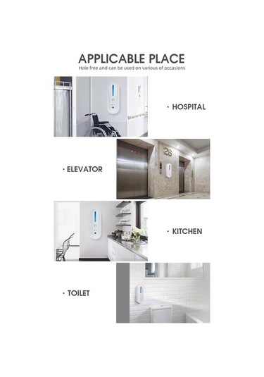 Tenfowee Duvar Tipi Dezenfektan Püskürtücü, Otomatik Sensörlü Alkollü Sprey, 180ml Kapasite Beyaz