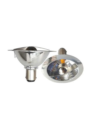 2x Led Ar70 Reflektör Lambası 3w 12v Ba15d Soket 4000k Ray Aydınlatma 25w
