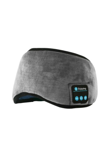 Hangfox Gri Kumaş-palşli Akıllı Uyku Maskesi, Bluetooth 5.0 İle Kablosuz Müzik Dinleme, 8 Saat Çalma Süresi, 2 Saat Şarj