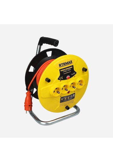 Rem31520 Makaralı Uzatma Kablosu Açık Tip Termik Sigortalı 20 Mt 3 X 1.5 Mm 20 M