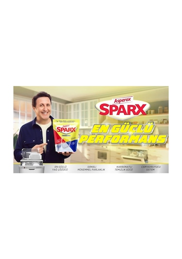 Asperox Sparx Bulaşık Makinesi Deterjanı 40 Tablet