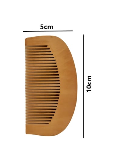 Fulia Doğal Keçi Kılı Bebek Saç Fırçası ve Ahşap Tarak 2'li Set