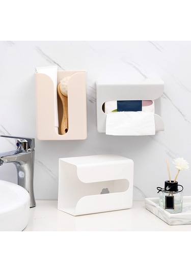 Suntek Doku Kağıt Kapak Kutusu Yatak Odası Banyo Mutfak Beyaz