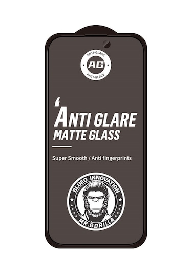 Blueo Apple Uyumlu   iPhone 16 Pro Max Full Cover Anti-glare Glass Anti S