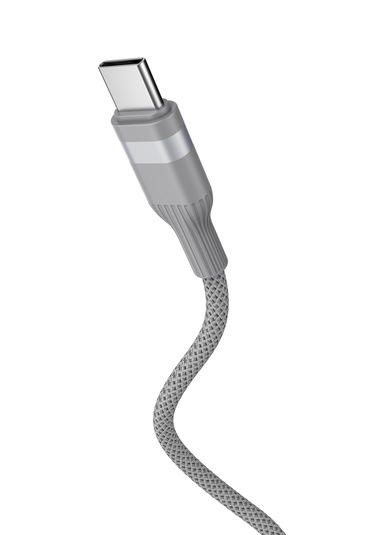 Type-c Type-c 100 W Örgü Data Ve Şarj Kablosu 2m Gri