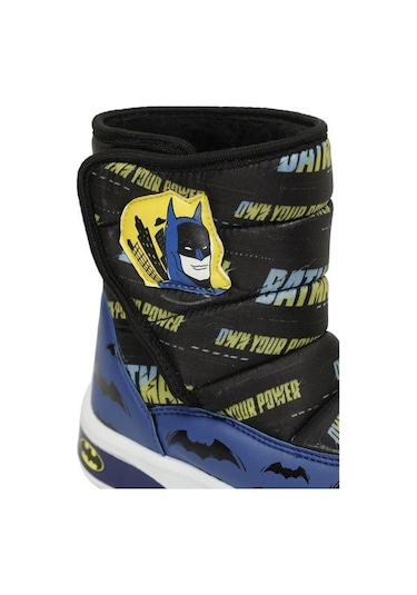 Batman Mavıla Lacivert-siyah Cırtlı Kürklü Erkek Çocuk Kar Botu Lacivert