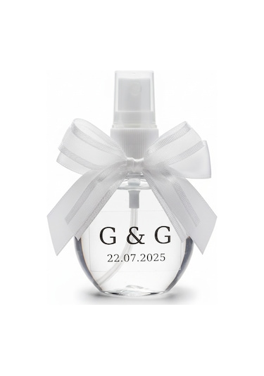 20 Adet 50 Cc Plastik Şişede Kolonya Hediyeliği Kişiye Özel Nikah, Söz, Nişan Hatırası