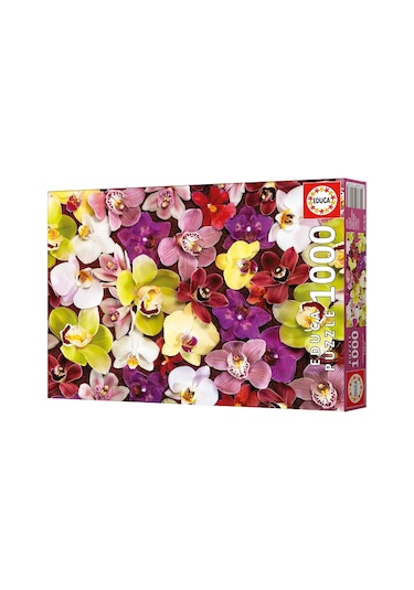 Educa 1000 Parça Orkide Çiçek Kolajı - Orchid Collage - 19558