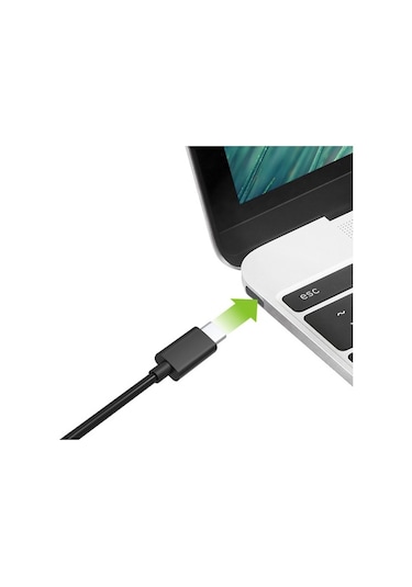 Omars Usb Type-C 3A Şarj Ve Data Kablosu - Siyah