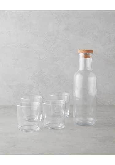 English Home Selly Cam 5 Parça Su Takımı 1000 Ml + 380 Ml Şeffaf