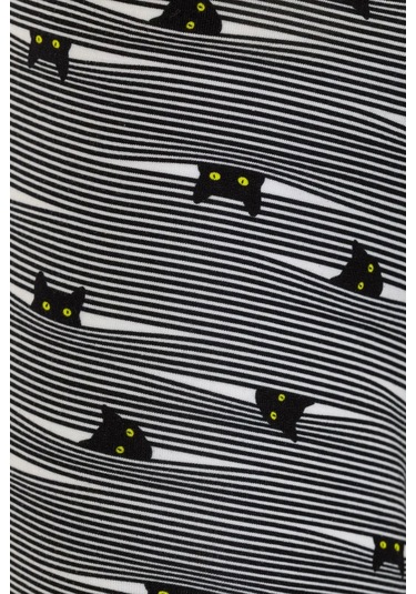 Farm Animals Yellow Eyed Hide N Cat Desenli Boxer gri