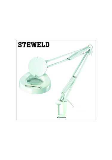 Steweld 8064-1cp 5d Floresanl Işıklı Masa Mengeneli Büyüteç