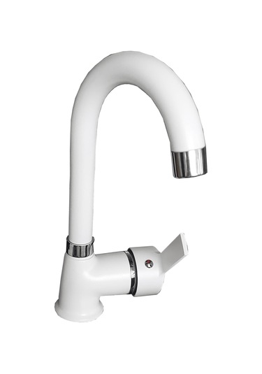 Şahinler Elit Mix Kuğu Lavabo Bataryası Beyaz - Krom